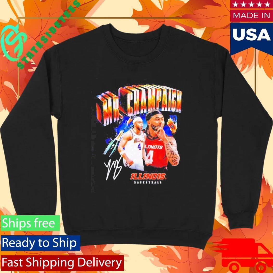 Illinois Basketball Kylan Boswell Mr Champaign signature graphic Shirt