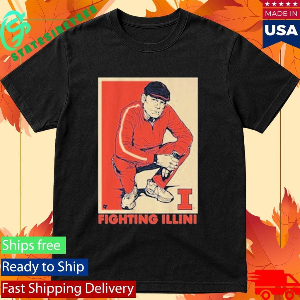 Illinois Basketball Track Suit Coach Underwood Shirt