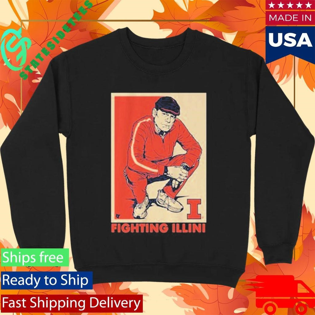 Illinois Basketball Track Suit Coach Underwood Shirt