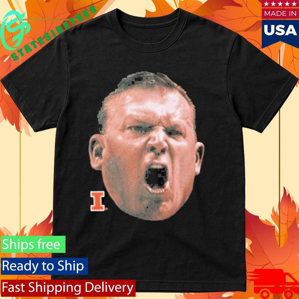 Illinois Bret Bielema Big Face Shirt