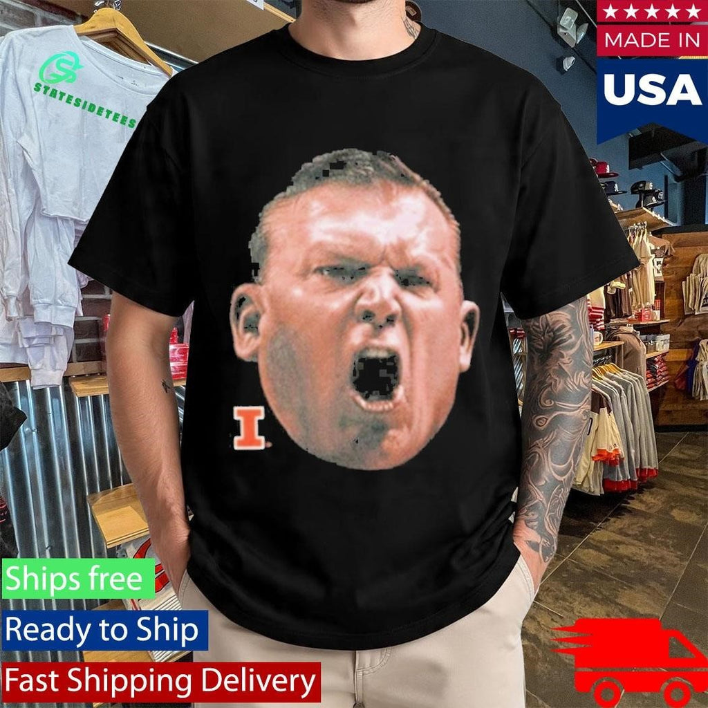 Illinois Bret Bielema Big Face Shirt