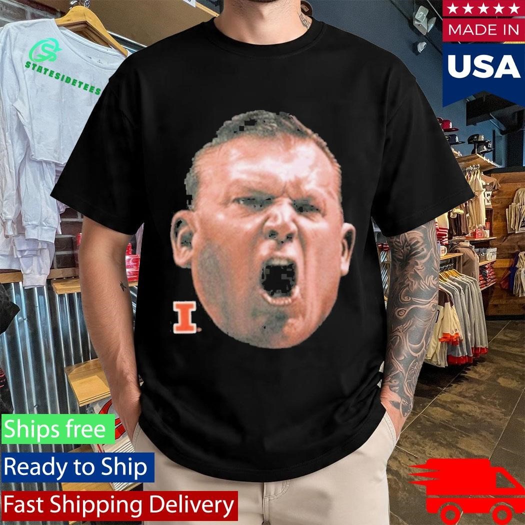 Illinois Bret Bielema Big Face Shirt