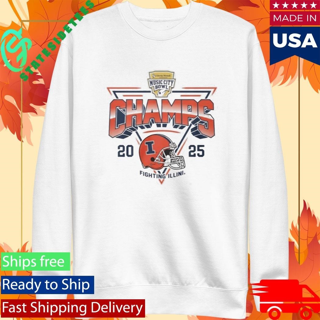 Illinois Football Music City Bowl Champs 2025 Shirt