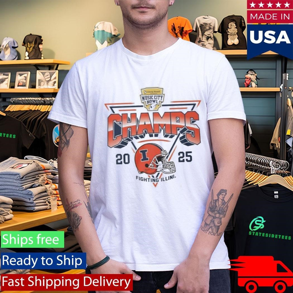 Illinois Football Music City Bowl Champs 2025 Shirt