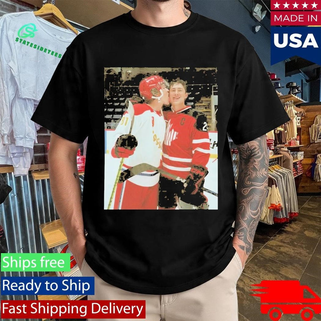 Ilya Rozanov Licks Shane Hollander Shirt