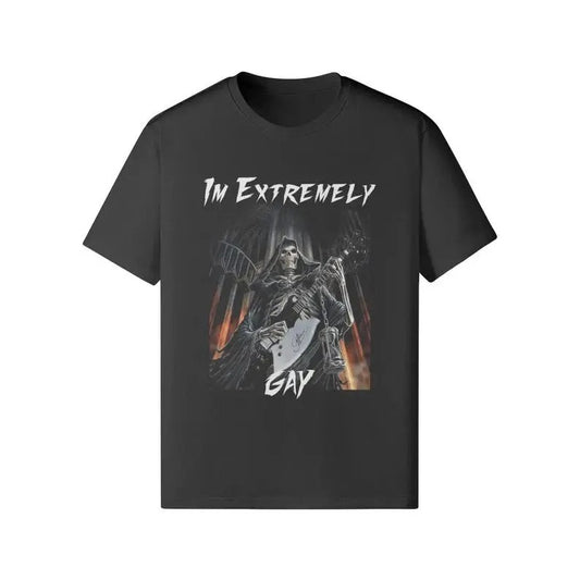 Im Extremely Gay Funny Meme Shirt Oversized Graphic Tee Unisex Male Female Shirt, Unisex round neck t-shirts, gifts, funny t-shirts, short-sleeved t-shirts, gifts for the family, many sizes and colors for adults Crewneck Casual