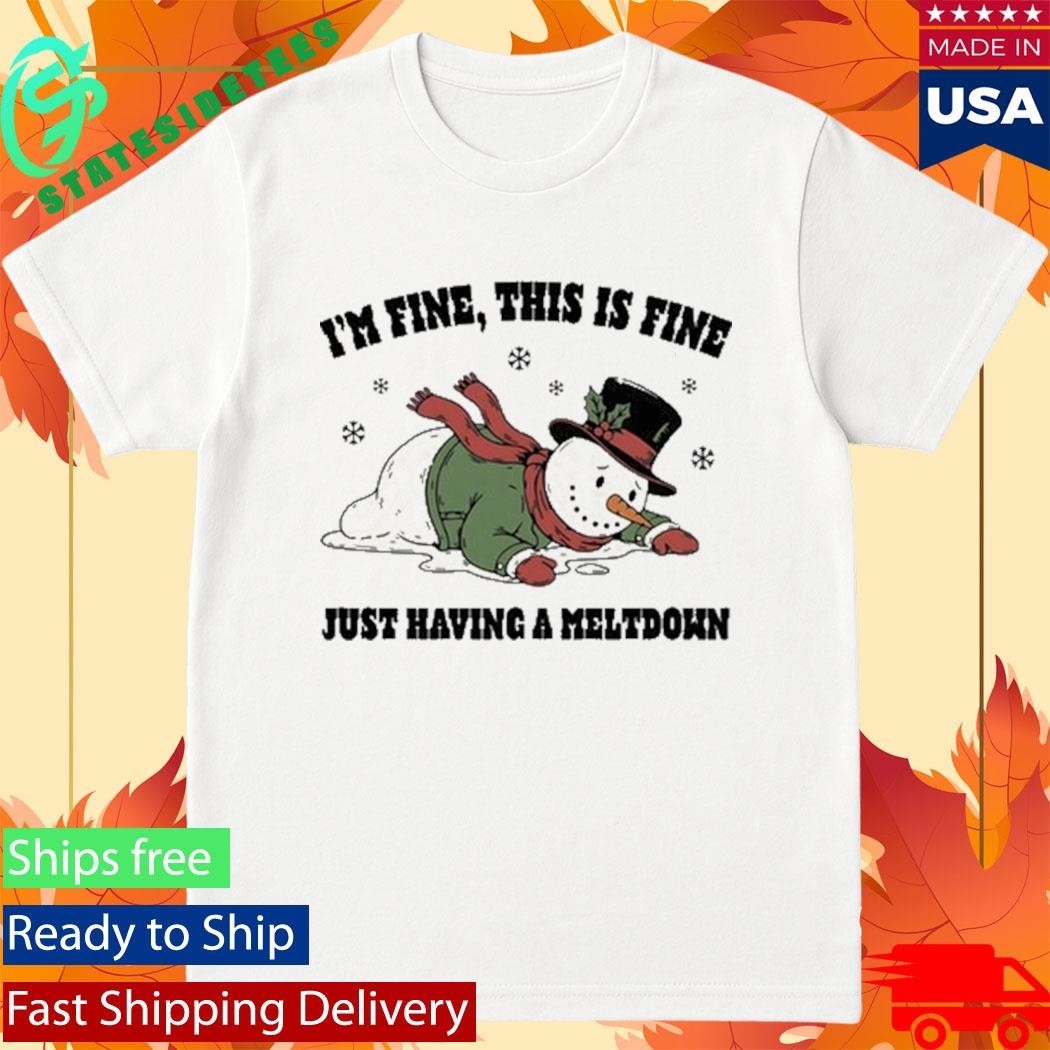 I’m Fine This Is Fine Just Having A Meltdown Shirt