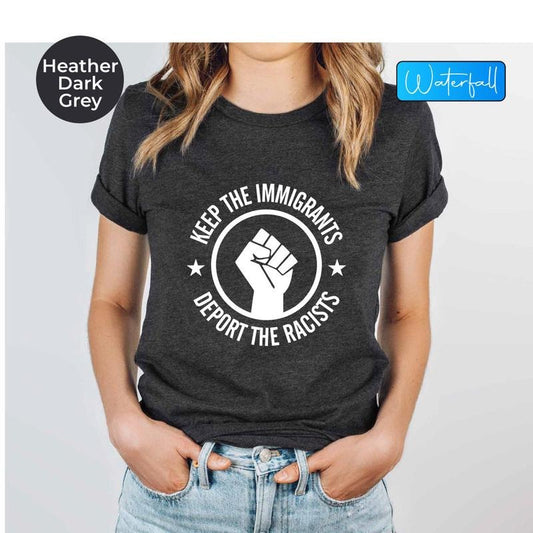 Immigrants Shirt, Anti Racist T-shirt, Human Rights Tee, Equal Rights Shirt, Activist Gift, Immigrant Tee, Anti Racism Shirt, Equality Shirt
