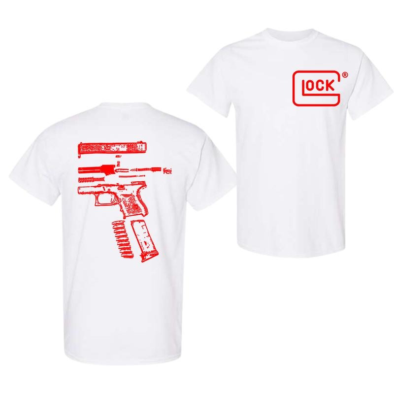 In Glock We Trust Double Side Black Version Shirt Menswear Top, New Design Glock Lover Tshirt, Vintage Sweatshirt for women, Hoodie for Men