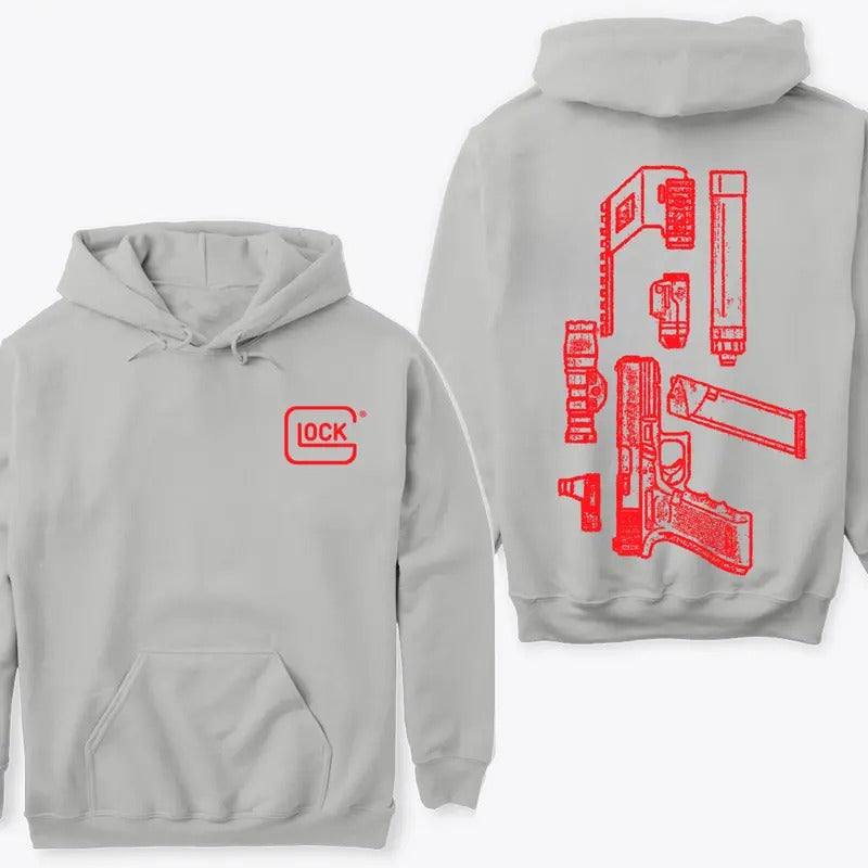 In Glock We Trust Hoodie Sweatshirt TShirt, Black Version, S to 3XL, Menswear