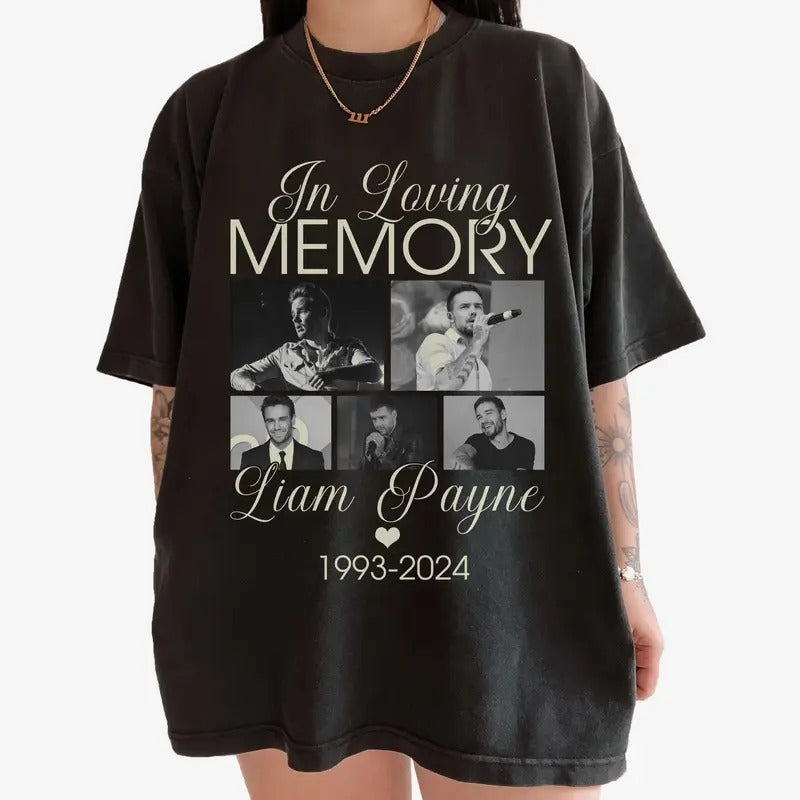 In Loving Memory Liam Payne 1993 2024 Vintage Retro Shirt Thank You Liam Payne Shirt Hoodie, Sweatshirt | DripVista.com