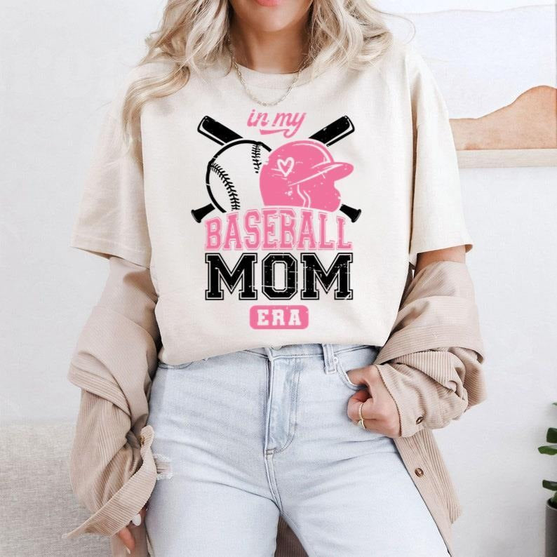 In My Baseball Mom Era Shirt, Baseball Mama Era Shirt, Cute Baseball Mom Shirt,Baseball Mama Tee,Trendy Baseball Shirt,Gift For Baseball Mom