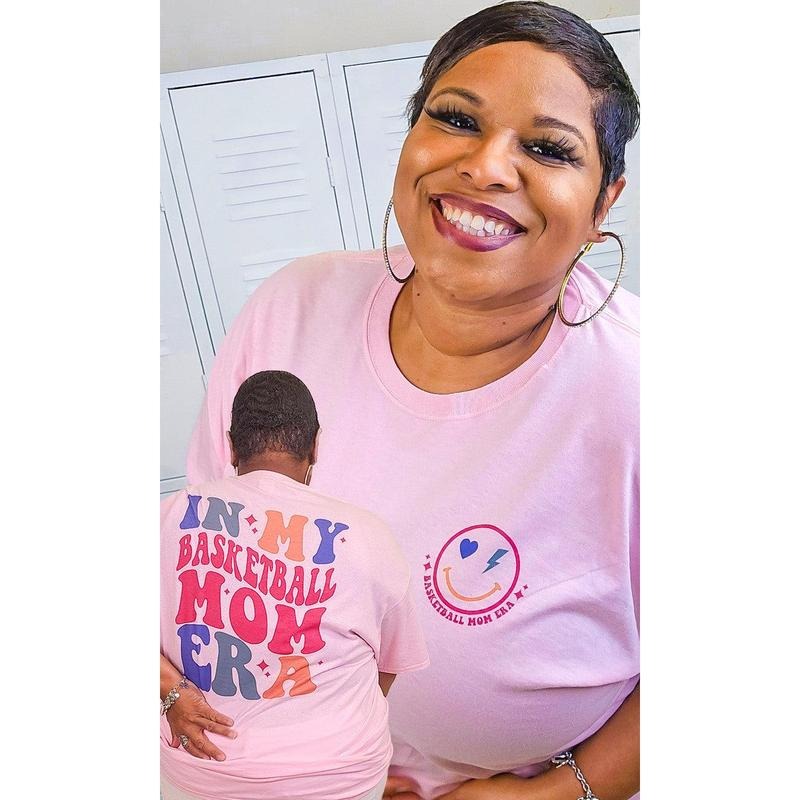 In My Basketball Mom Era Graphic T-Shirt Hoodie, Sweatshirt | DripVista.com