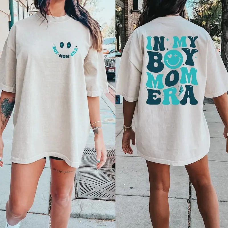 In My Boy Mom Era Shirt, Boy Of Mom, Cool Moms Club Shirt, Gift For Mom, Funny Mom Shirt Hoodie, Sweatshirt | DripVista.com