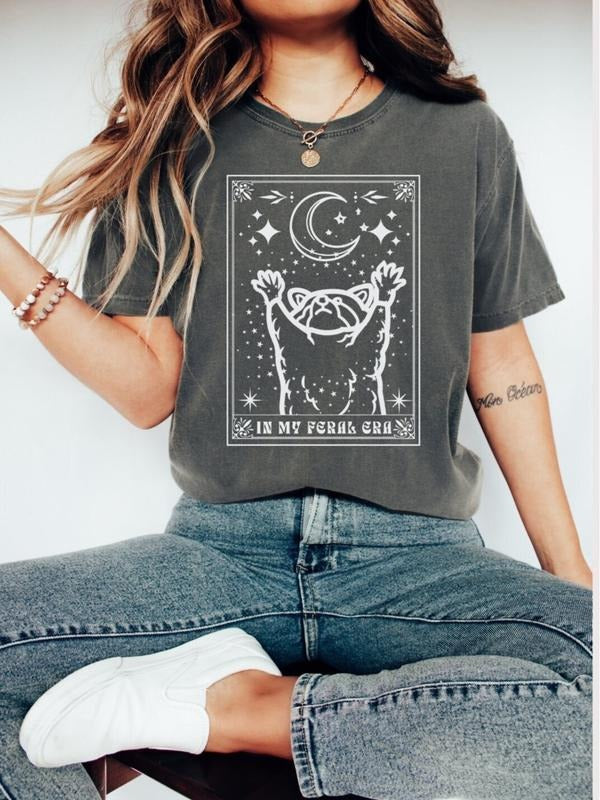 In My Feral Era Shirt, Raccoon Shirt, Tarot Card Shirt, Shirts That Go Hard, Unisex T-Shirt, Gifts For Men Him Friends,...