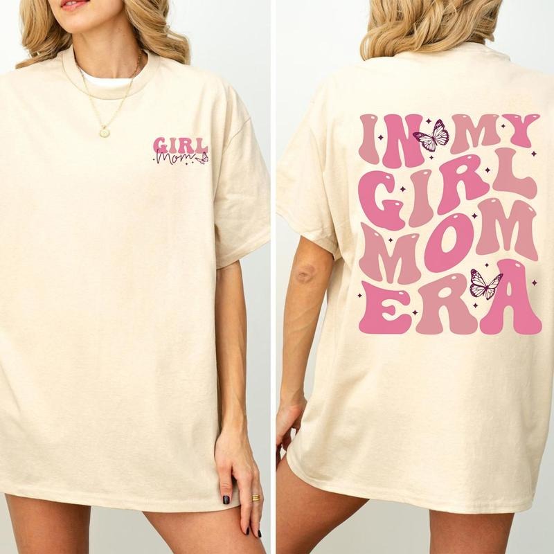 In My Girl Mom Era Shirt Girl Mom T-shirt Girl Mom Crewneck Girl Mama, Shirt For Women, Women's Graphic Tee Hoodie,...
