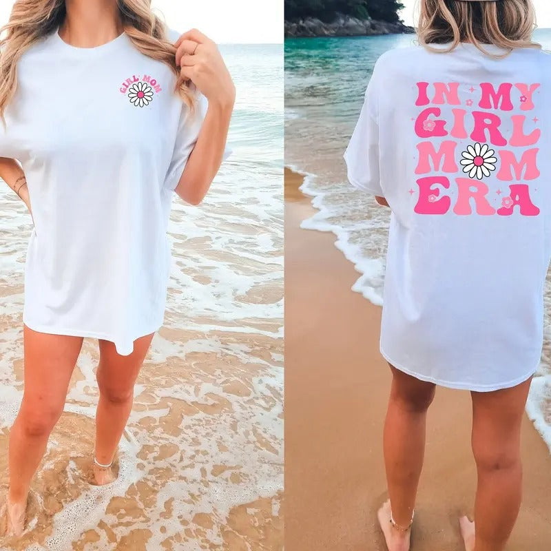 In My Girl Mom Era T-Shirt, Custom Mom T-Shirt, Girl Mom Club Shirt, New Mom Gift, In My Mom Era Shirt, Mother's Day Gift...