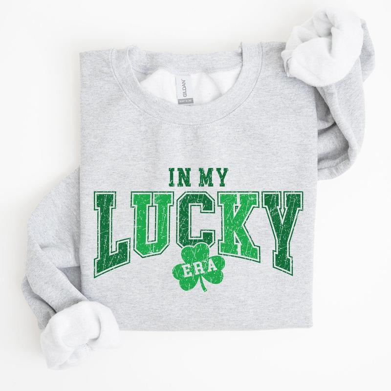In My Lucky Era, St Patrick's Day Sweatshirt T-Shirts, Hoodie | DripVista.com