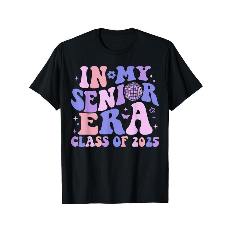 In My Senior Era Class of 2025 Groovy Senior 2025 Graduation T-Shirt made in usa Hoodie, Sweatshirt | DripVista.com