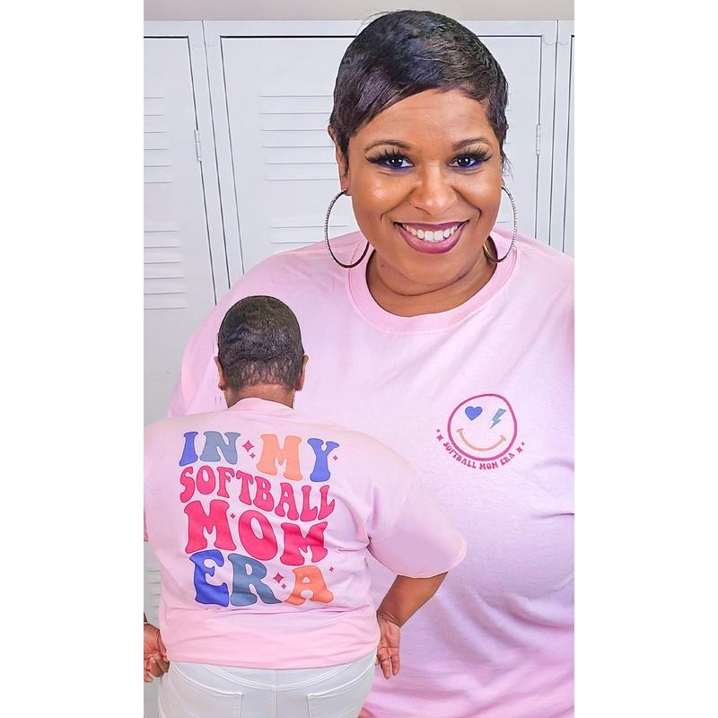 In My Softball Mom Era Graphic T-Shirt Hoodie, Sweatshirt | DripVista.com