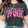 In October We Wear Pink Shirt, Breast Cancer awareness Shirt, Halloween Shirt, Awareness Ribbon Shirt, Fight Cancer Shirt, Pink Coquette Ribbon