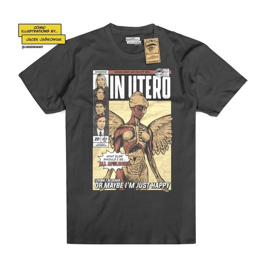 In Utero '93 Comic Book Tshirt Trending Movie T shirt Vintage 90s T-shirt gift for Movie fans gift for him gift for her unisex T-shirt Urbanwear Shirt