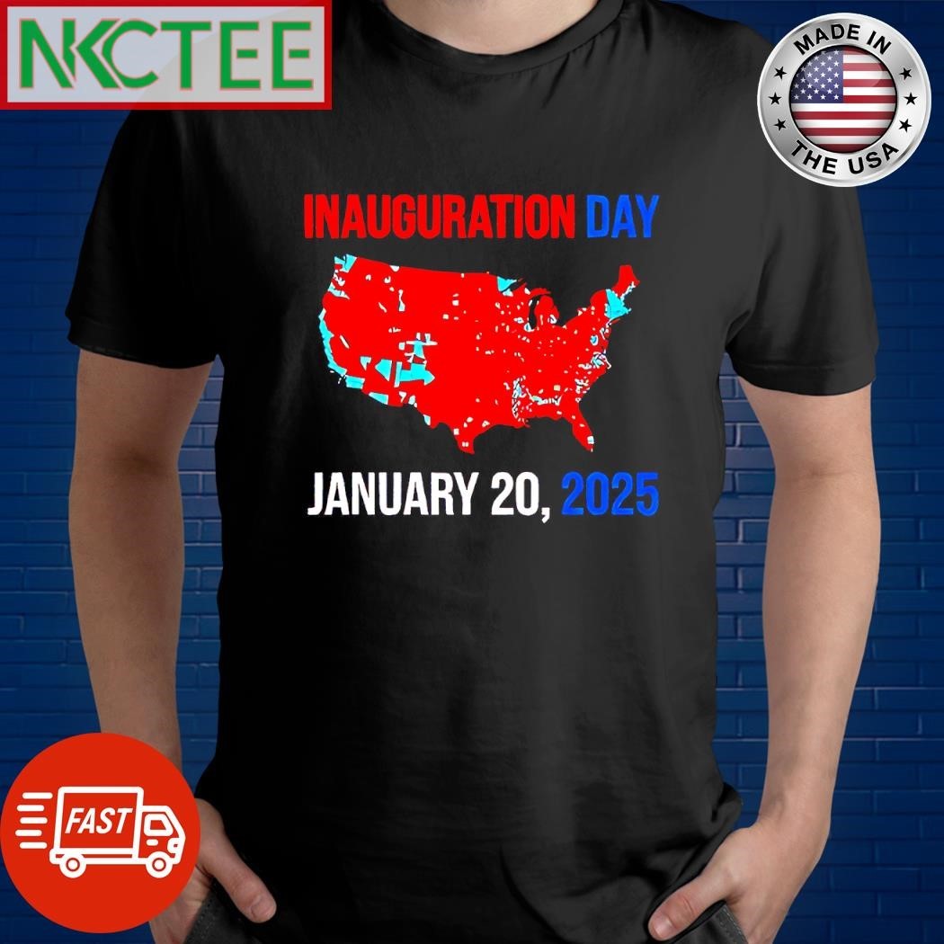 Inauguration January 20 2025 US map shirt