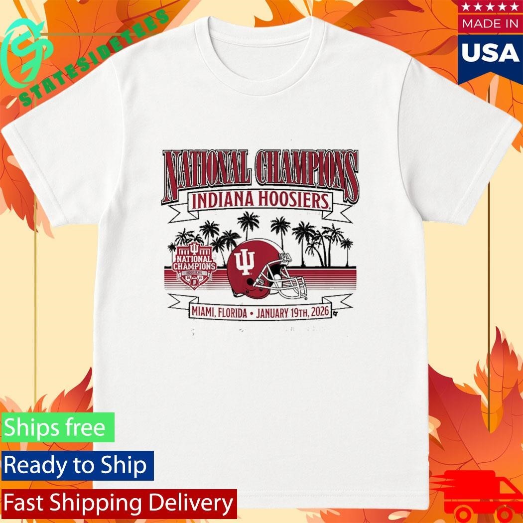 Indiana Football 2025 CFP National Champions Local Helmet Shirt