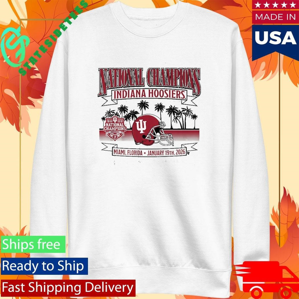 Indiana Football 2025 CFP National Champions Local Helmet Shirt