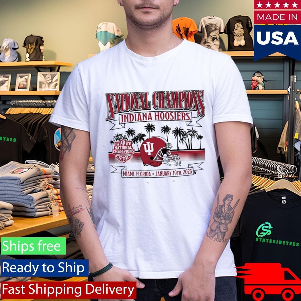 Indiana Football 2025 CFP National Champions Local Helmet Shirt