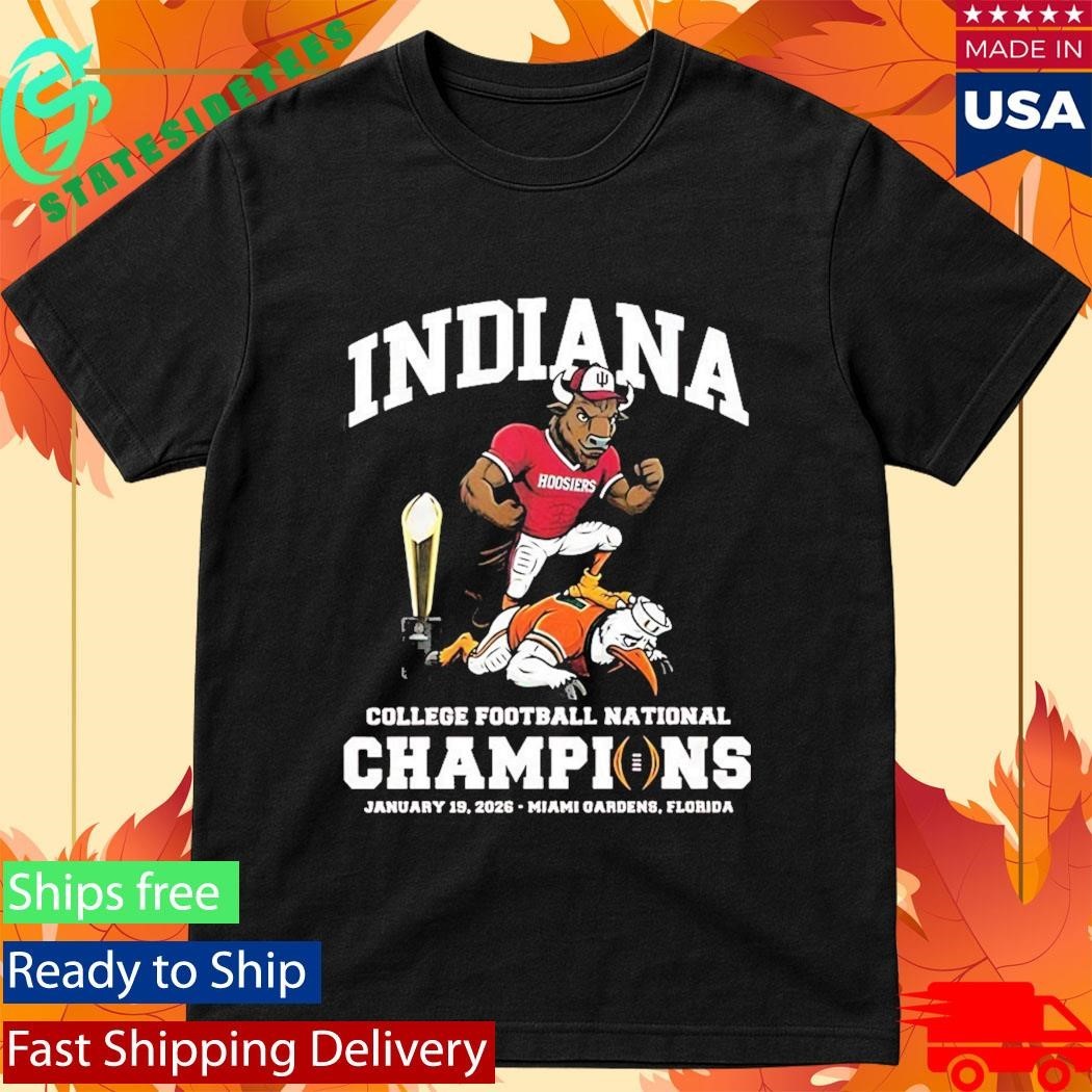 Indiana University Hoosiers Cfp National Champions 2026 Mascot Shirt