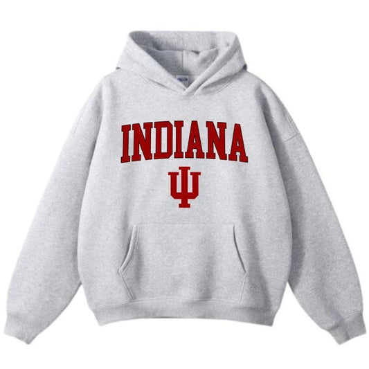 Indiana Vintage Sport Teams NCAA Collection Unisex Crewneck Hoodie, Graphic Team Collection Hoodie, Gift For NCAA Fans