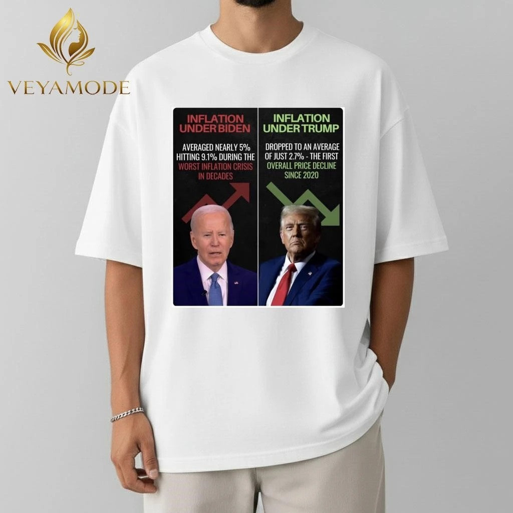 Inflation under Biden Inflation under Trump tee