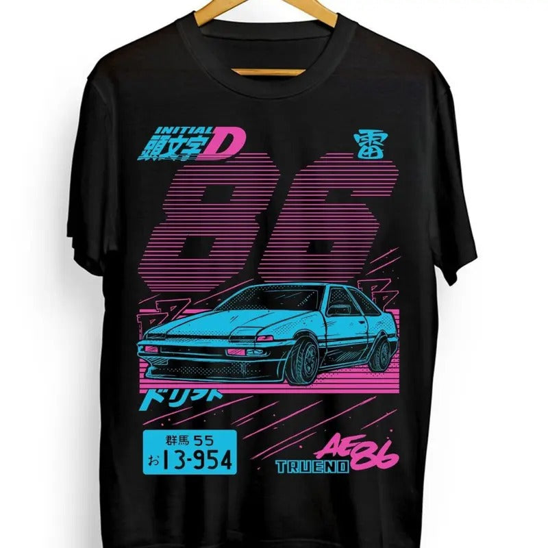Initial D T-Shirt Itsuki Fujiwara Anime Manga Movie Sport Shirt Tee All Size