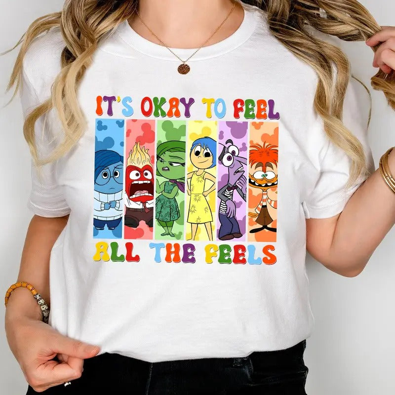 Inside Out It's OK To Feel Shirt, Inside Out Movie Shirt, Inside Out 2 Shirt
