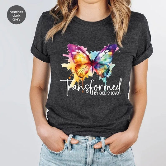 Inspirational T-Shirt, Chris.tian Gifts, Butterfly Tshirt