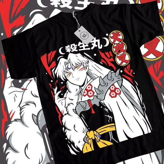 Inuyasha Anime T-Shirt & Sweatshirt, Sesshomaru Powerful Demon Graphic Tee, Anime Manga Lover Gifts