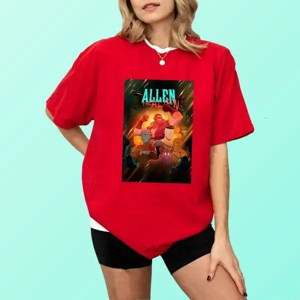 Inviincible Alen The Alien T-shirt Retro Graphic Tee Gift For Her Vintage Tee For Fans Hoodie, Sweatshirt | DripVista.com