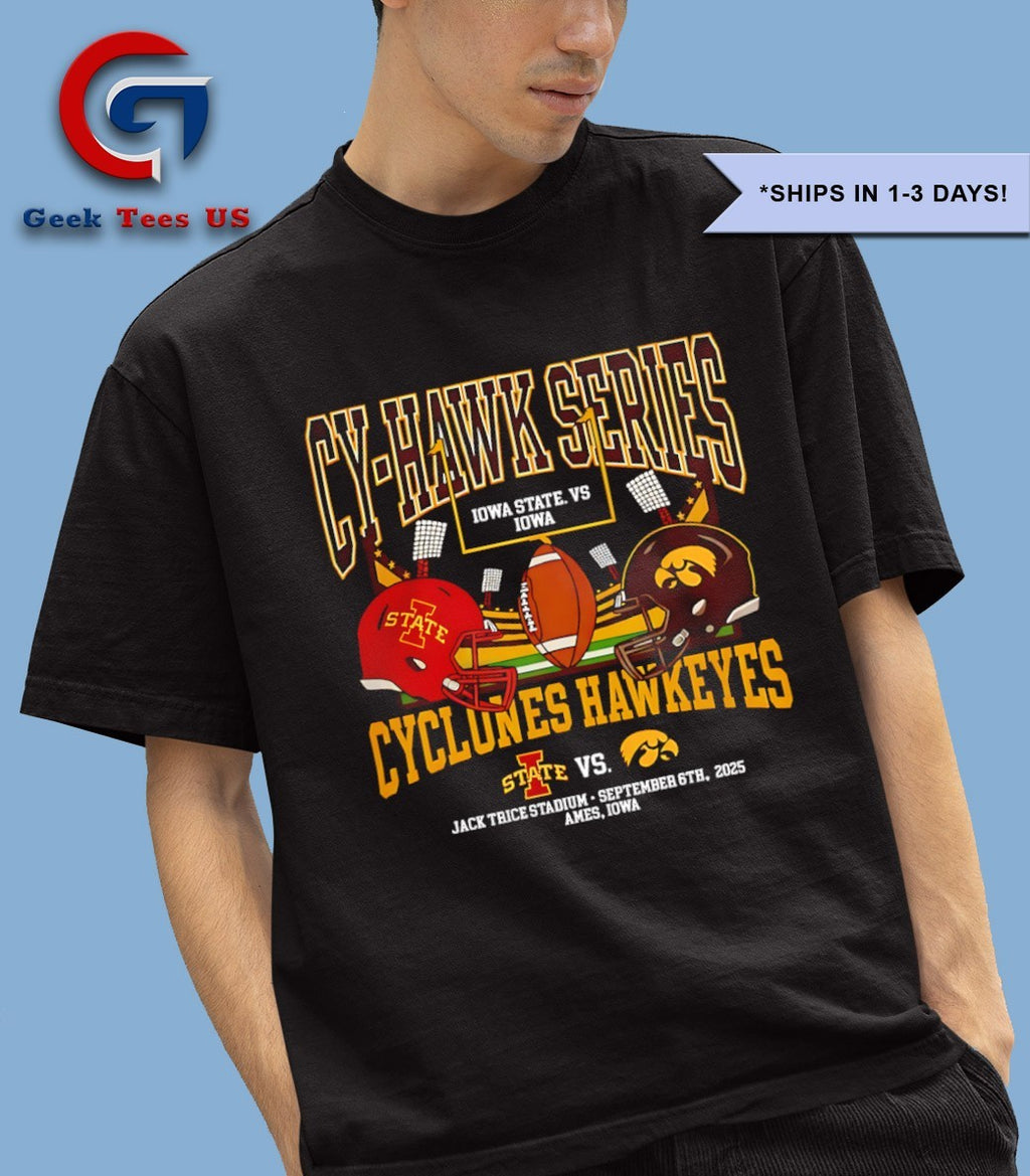 Iowa State Cyclones vs Iowa Hawkeyes Cy-Hawk Series 2025 Trice Stadium shirt