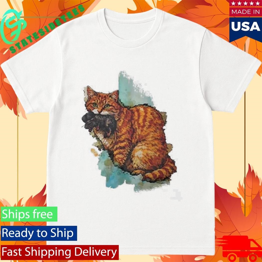 Iran Map Orange Tabby Cat Shirt
