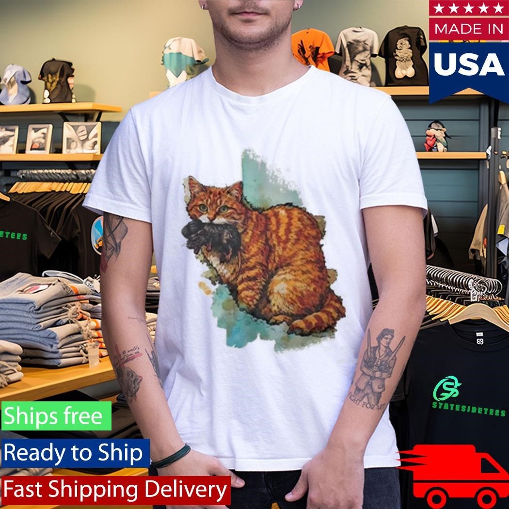 Iran Map Orange Tabby Cat Shirt