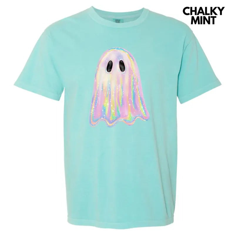 Iridescent Shimmer Ghost Comfort Colors T-Shirt 'NLB' Hoodie, Sweatshirt | DripVista.com