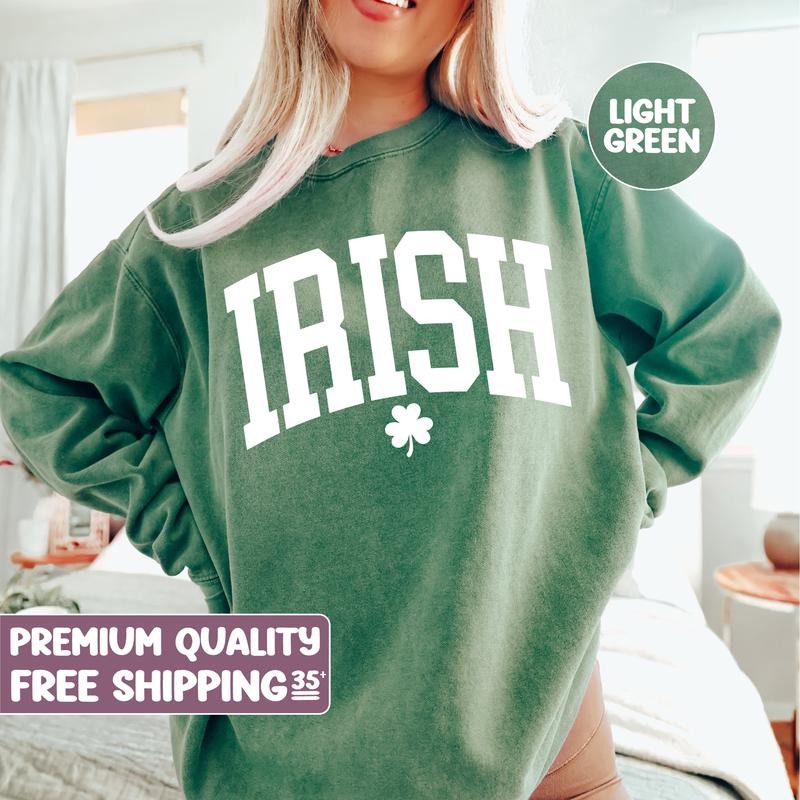 Irish Clover Sweater St Patricks Day Tshirt St Patricks Day Shirt Saint Patricks Day Tee Womens Saint Patricks Day Shirt...