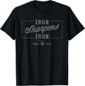 Iron Sharpens Iron Christian Men Bible Scripture Gym Workout T-Shirt