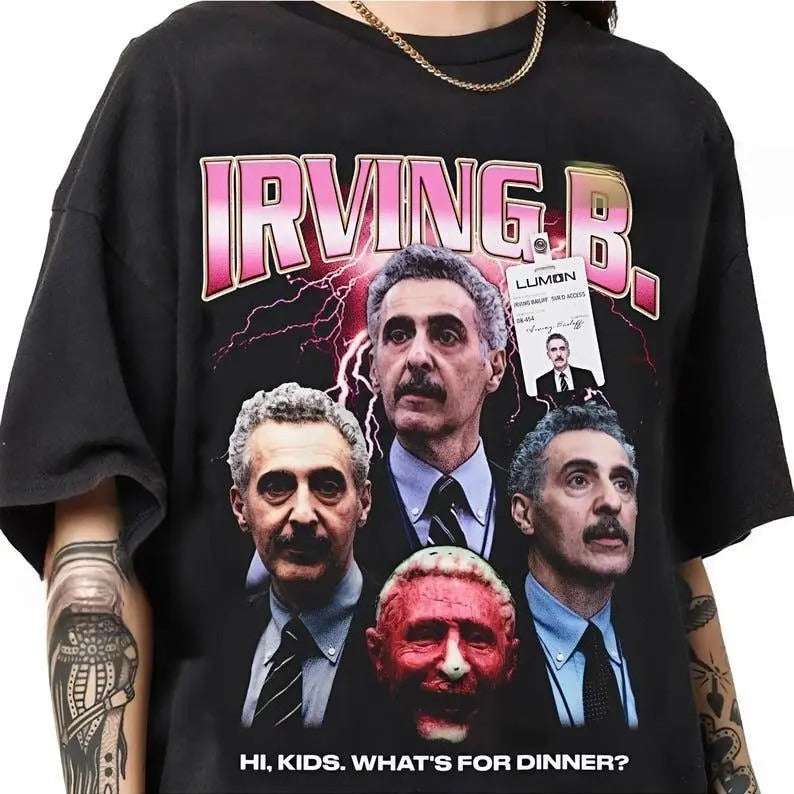 Irving B Rap Tee Severance Rap Bootleg Style T-Shirt, Classic Retro Graphic Unisex Tee Gift For Men and Women