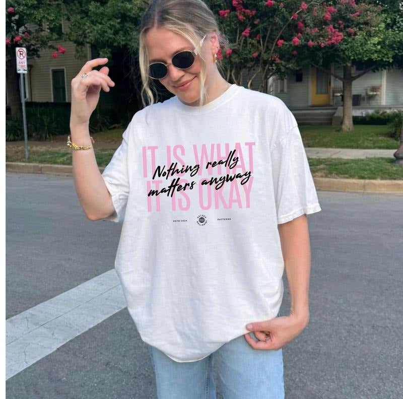 It Is What ItIs Okay Shirt, Patterns shirt, We Broke Up Tee Hoodie, Sweatshirt | DripVista.com
