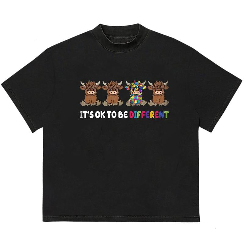 It's Ok To Be Different Auu Tissm T-Shirt Soft Cotton Fabric Unisex Streetwear Style Hoodie, Sweatshirt | DripVista.com