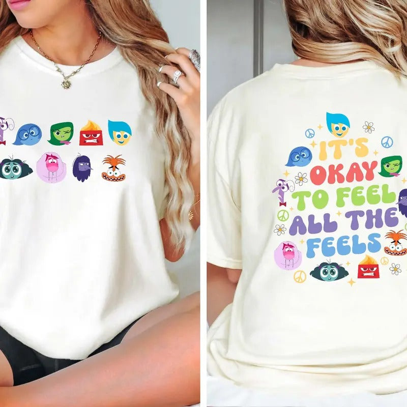 It's Okay To Feel All The Feels Shirt, Mental Health Shirt, Inclusion Shirt, Speech Therapy Shirt, Bcba Shirt, Para...