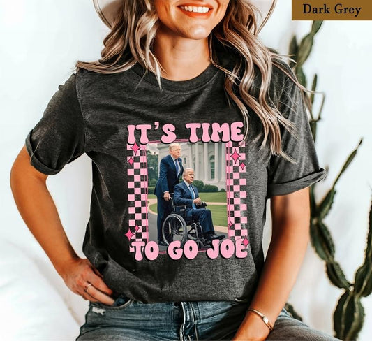 It's Time To Go Joe Shirt, Anti-Biden Protest Tee, Republican 4th of July Apparel, Funny Election Shirt, Election 2024 MAGA, Pro-Trump Shirt