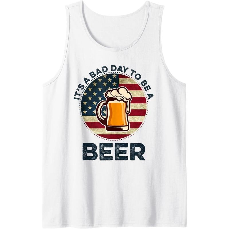 It's a Bad Day To Be A Beer Vintage Tank Top T-Shirts, Hoodie, Sweatshirt | DripVista.com